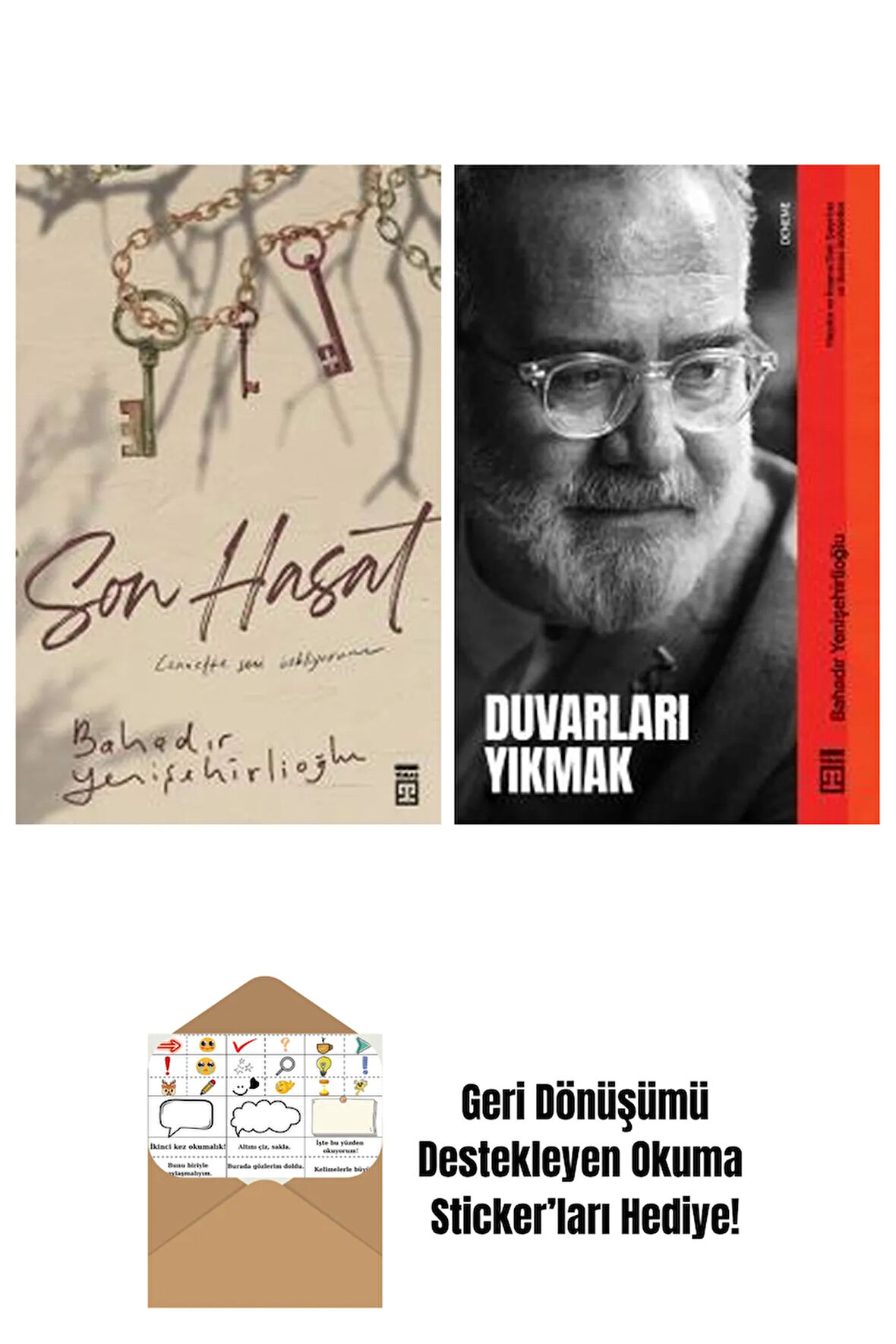 Bahadır Yenişehirlioğlu 2 Kitap Seti + Okuma Sticker'ları
