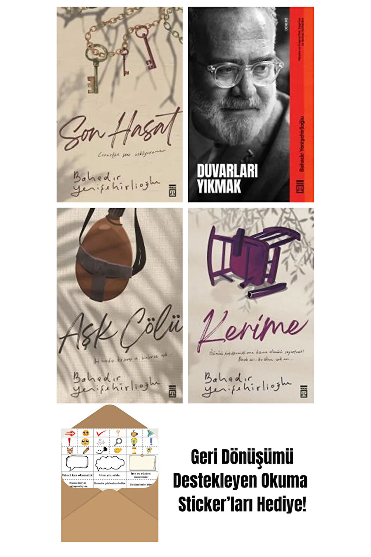 Bahadır Yenişehirlioğlu 4 Kitap Seti + Okuma Sticker'ları