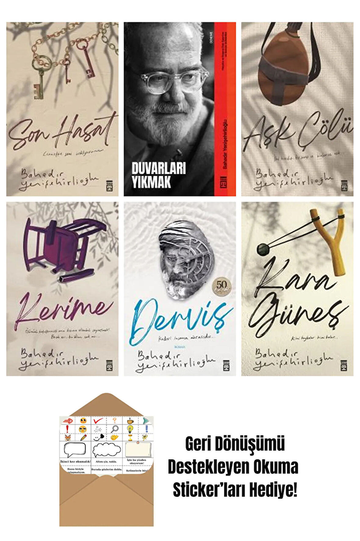 Bahadır Yenişehirlioğlu 6 Kitap Seti + Okuma Sticker'ları