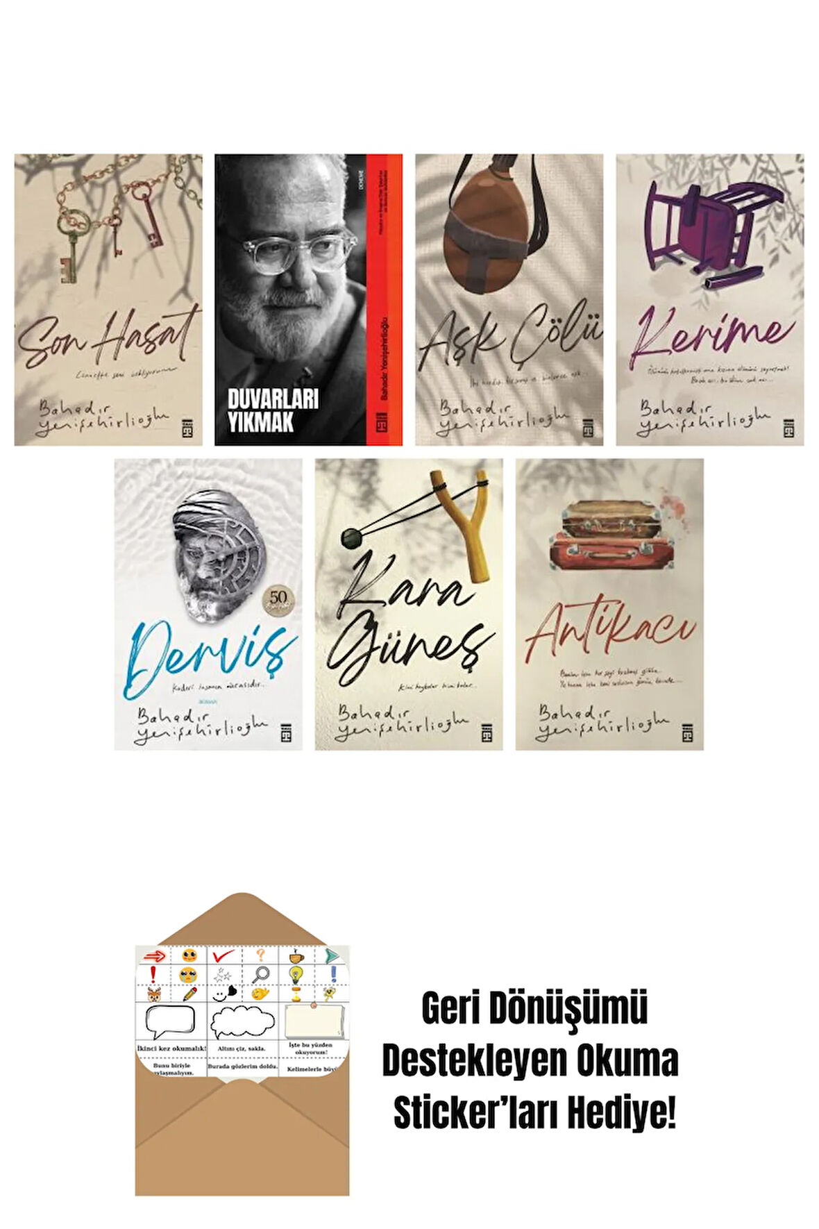 Bahadır Yenişehirlioğlu 7 Kitap Seti + Okuma Sticker'ları
