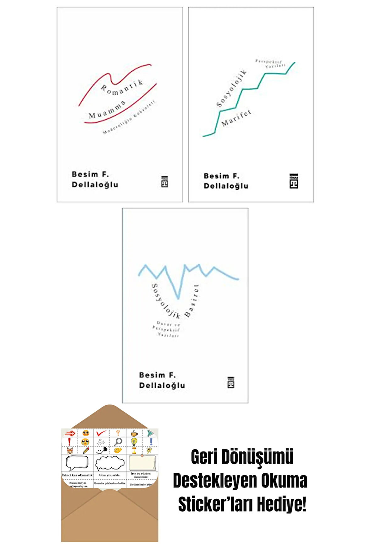 Besim F. Dellaloğlu 3 Kitap Seti + Okuma Sticker'ları