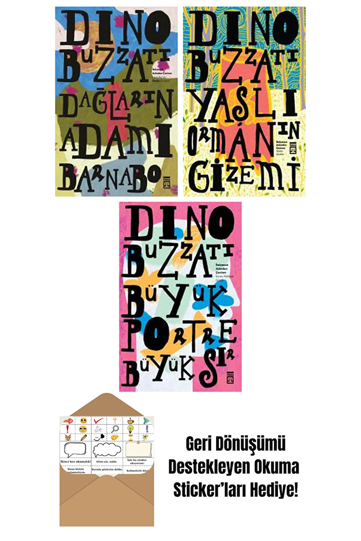 Dino Buzzati 3 Kitap Seti + Okuma Sticker'ları