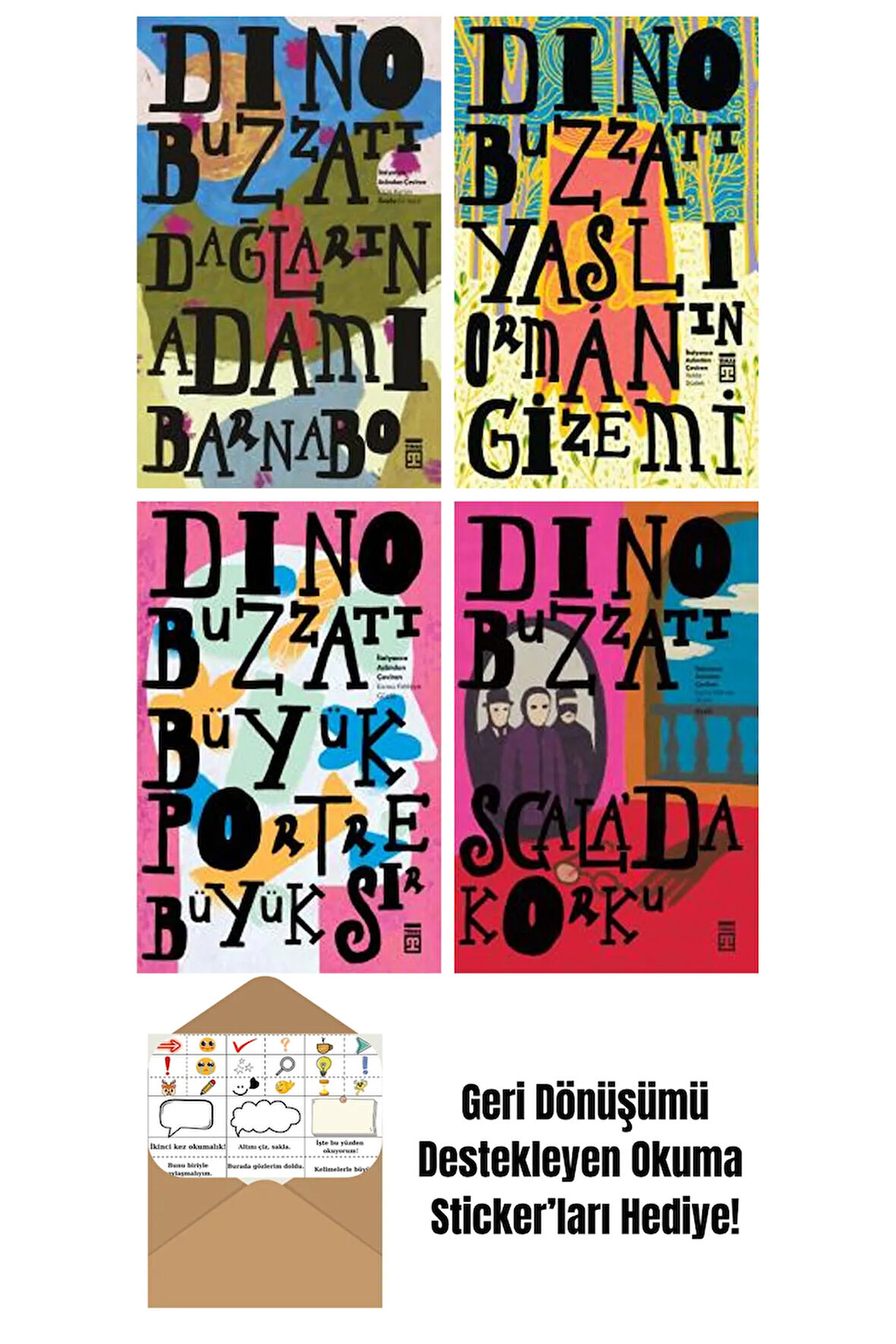 Dino Buzzati 4 Kitap Seti + Okuma Sticker'ları