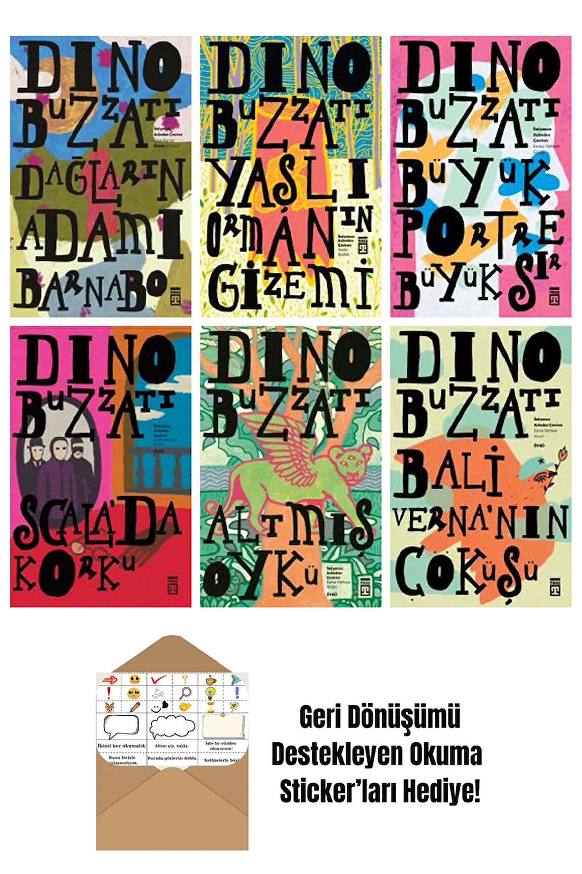 Dino Buzzati 6 Kitap Seti + Okuma Sticker'ları