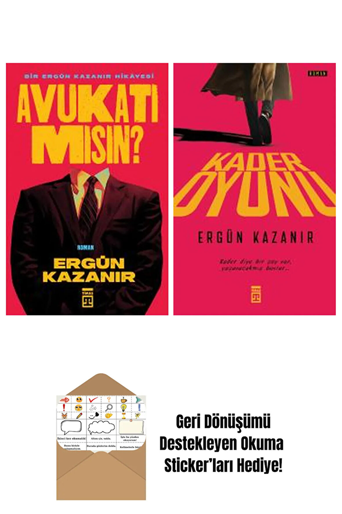 Ergün Kazanır 2 Kitap Seti + Okuma Sticker'ları