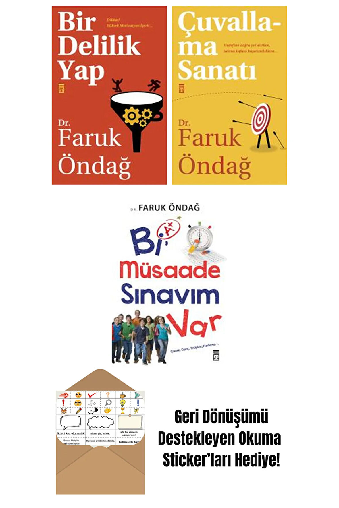 Faruk Öndağ 3 Kitap Seti + Okuma Sticker'ları