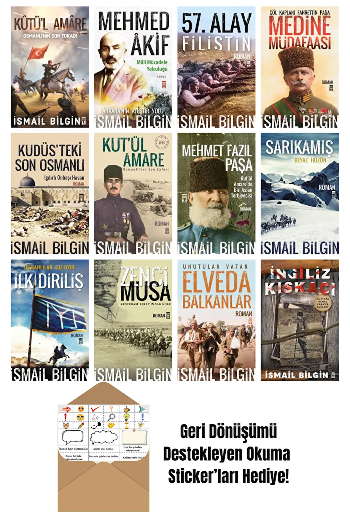İsmail Bilgin 12 Kitap Seti + Okuma Sticker'ları