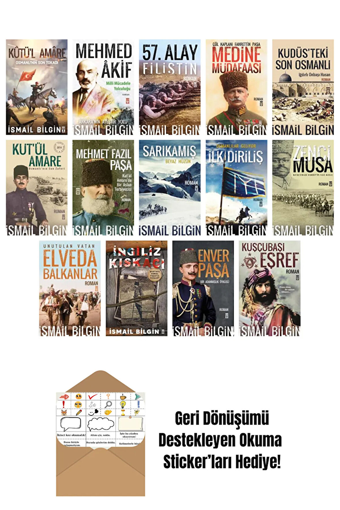 İsmail Bilgin 14 Kitap Seti + Okuma Sticker'ları