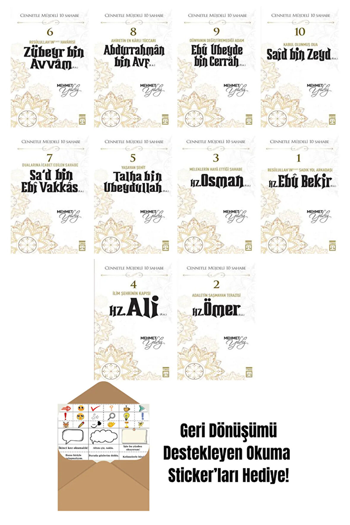 Mehmet Yıldız 10 Kitap Seti + Okuma Sticker'ları
