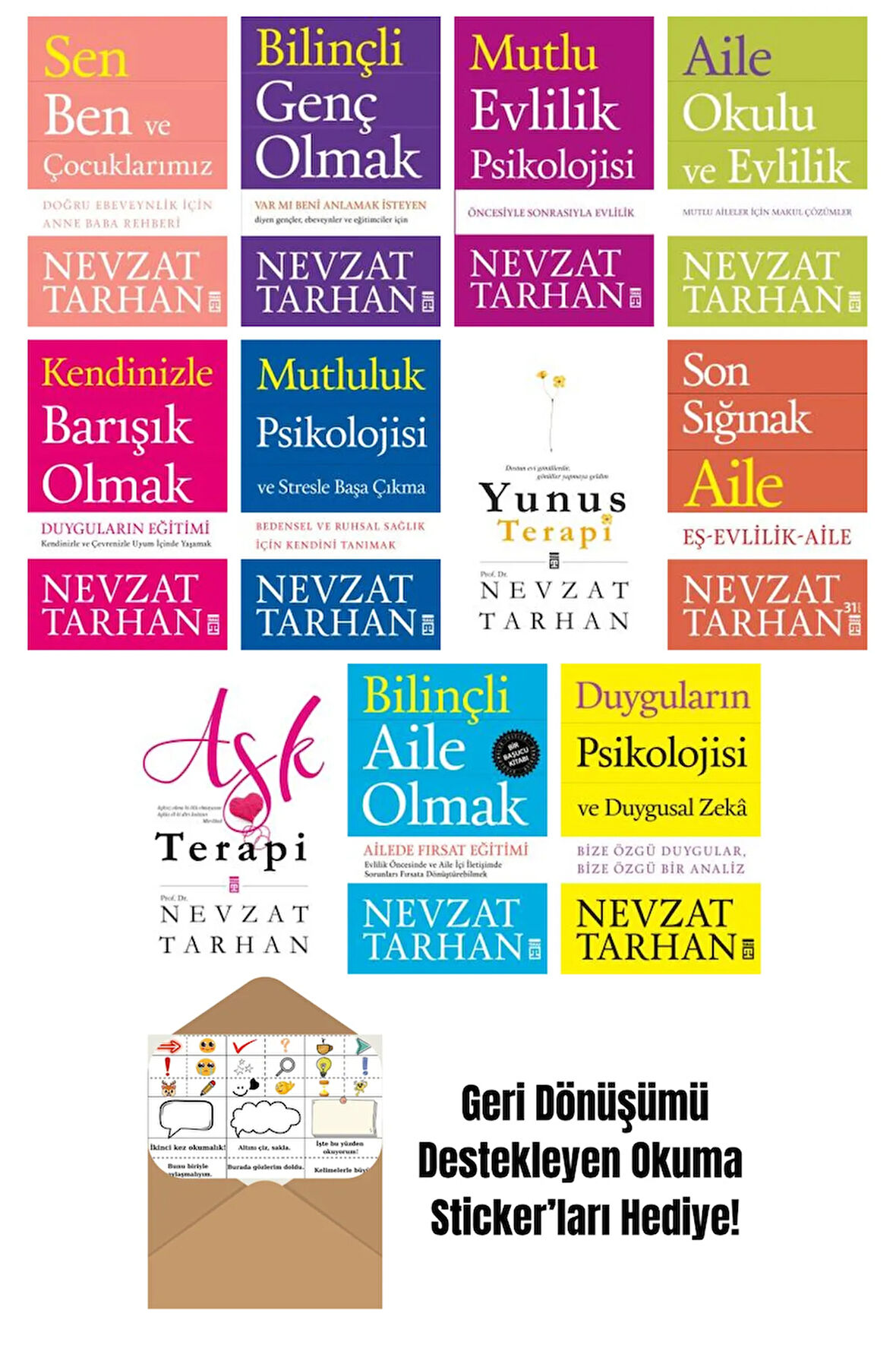 Nevzat Tarhan 11 Kitap Seti + Okuma Sticker'ları