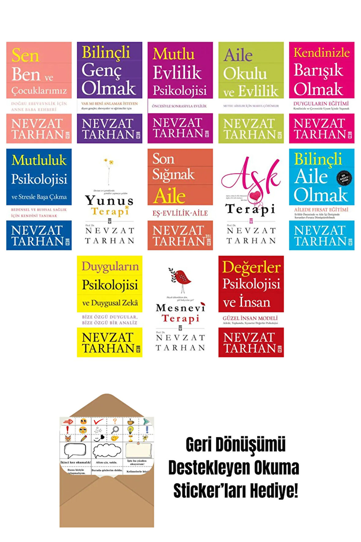 Nevzat Tarhan 13 Kitap Seti + Okuma Sticker'ları