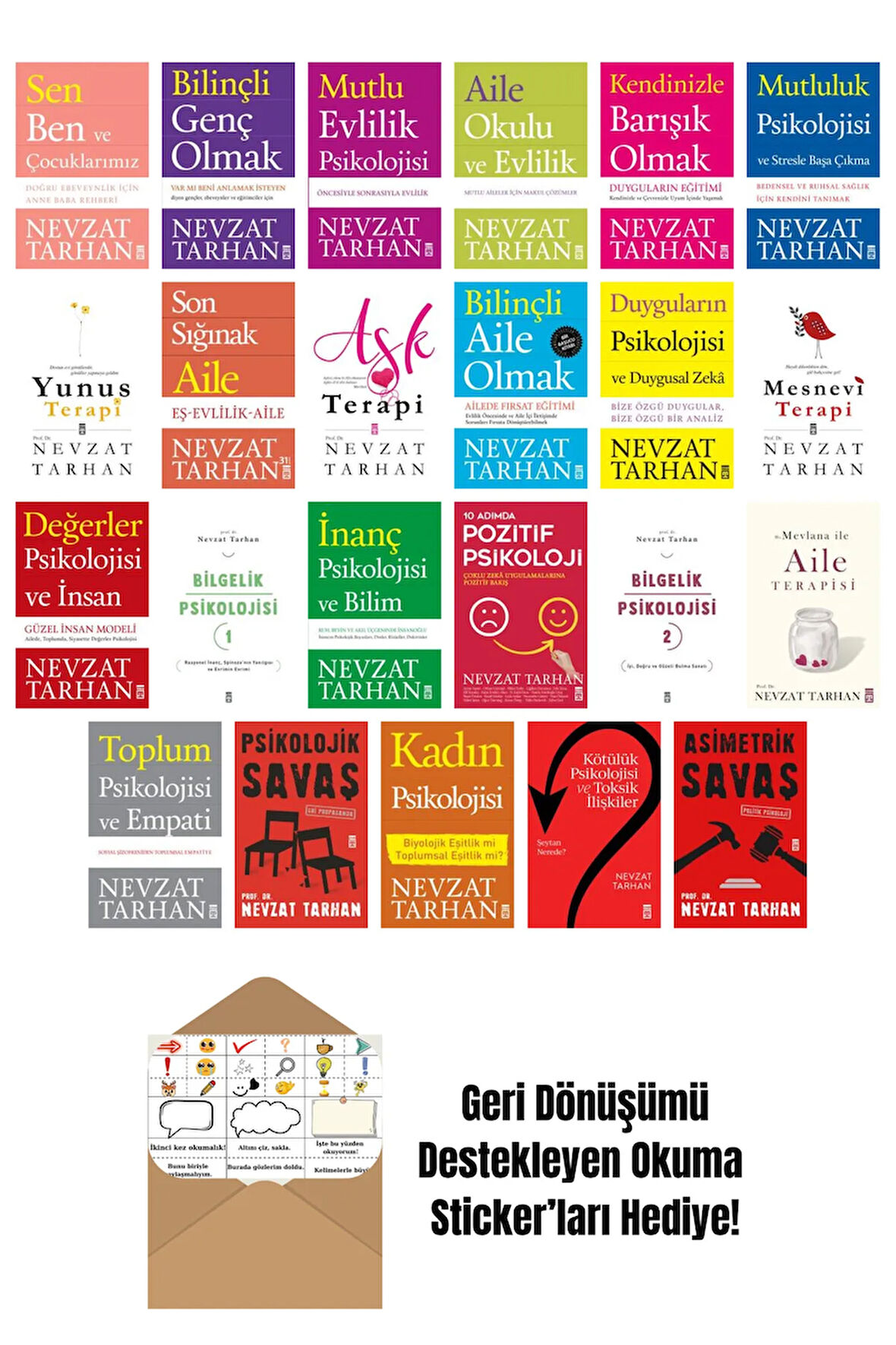 Nevzat Tarhan 23 Kitap Seti + Okuma Sticker'ları