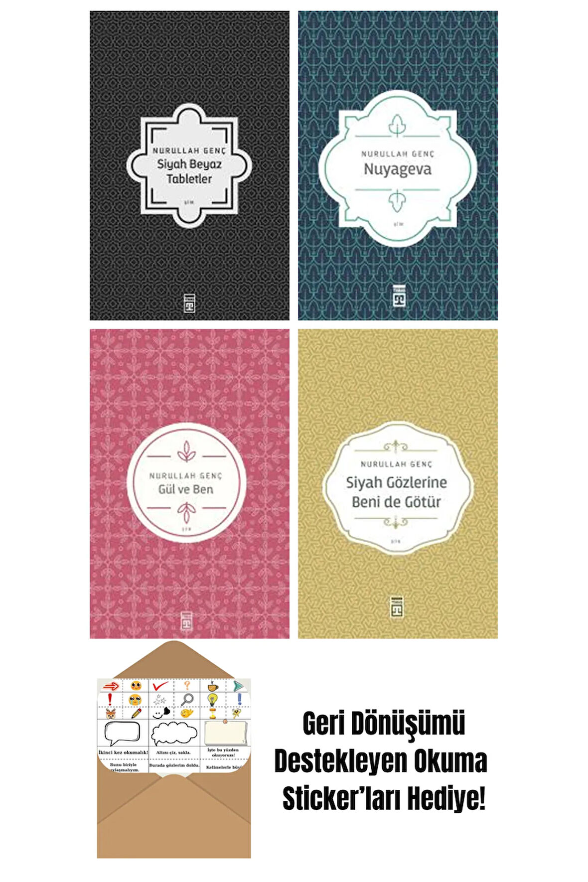 Nurullah Genç 4 Kitap Seti + Okuma Sticker'ları