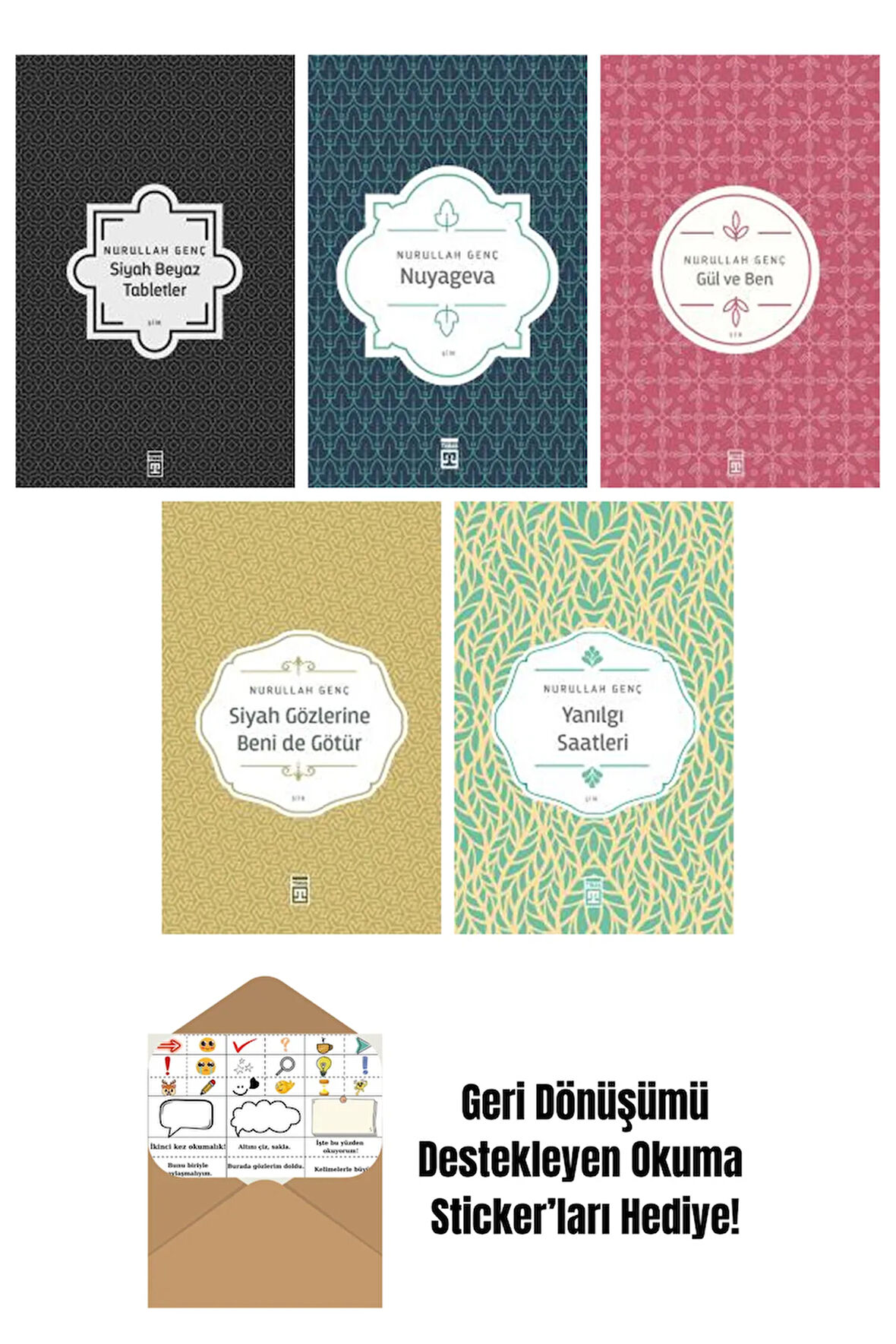 Nurullah Genç 5 Kitap Seti + Okuma Sticker'ları