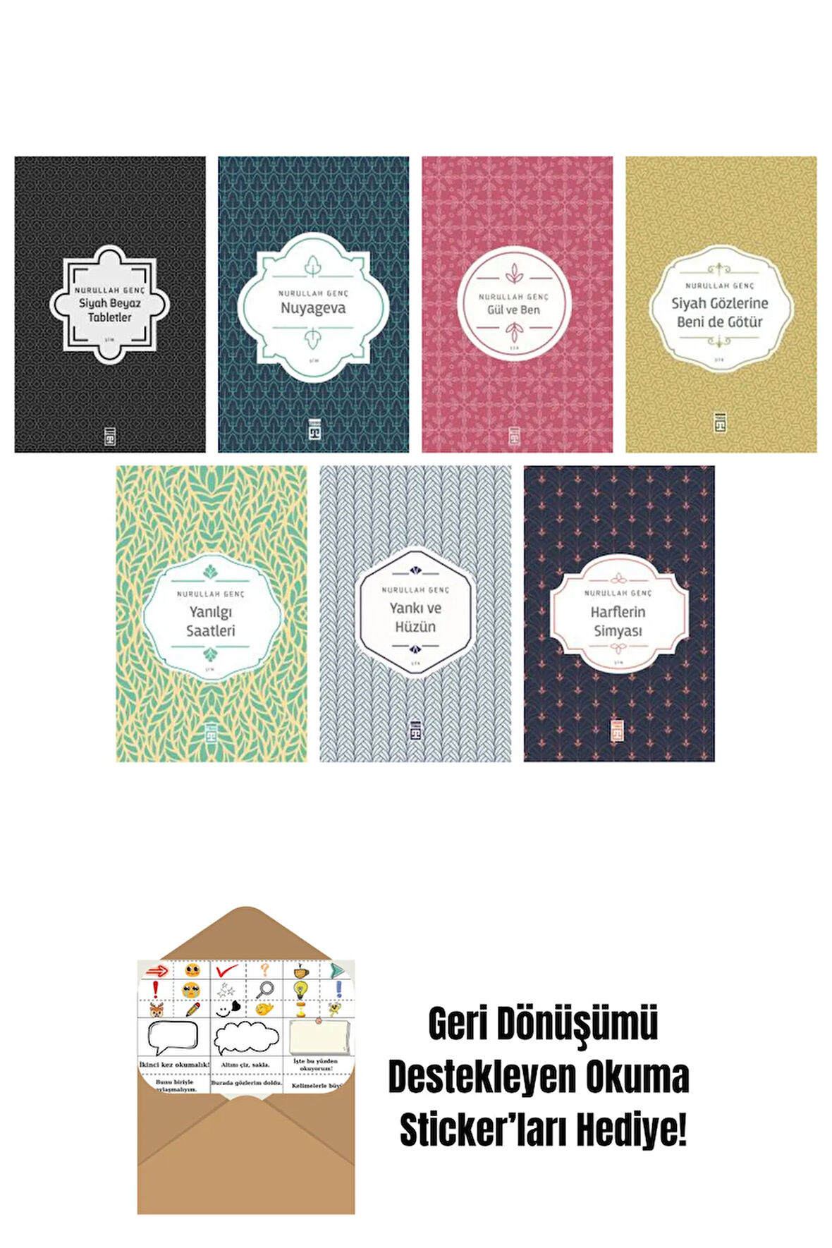 Nurullah Genç 7 Kitap Seti + Okuma Sticker'ları
