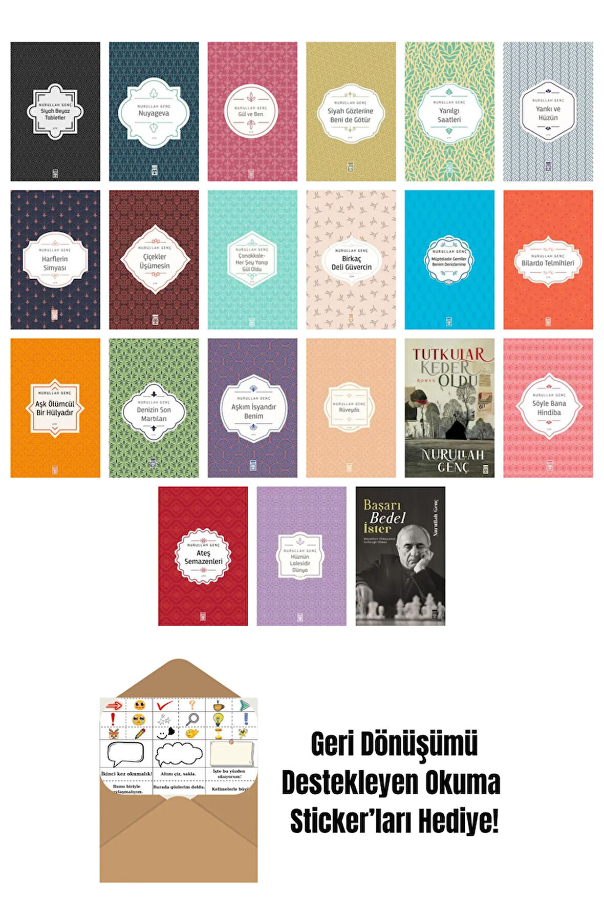 Nurullah Genç 21 Kitap Seti + Okuma Sticker'ları