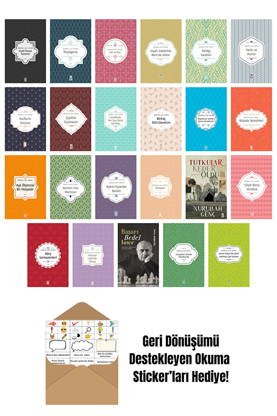 Nurullah Genç 23 Kitap Seti + Okuma Sticker'ları