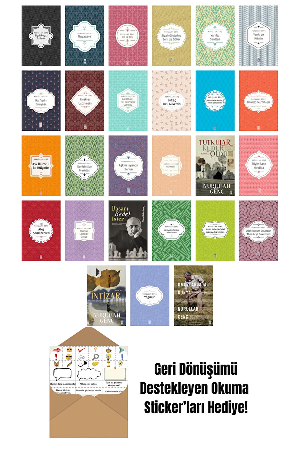 Nurullah Genç 27 Kitap Seti + Okuma Sticker'ları