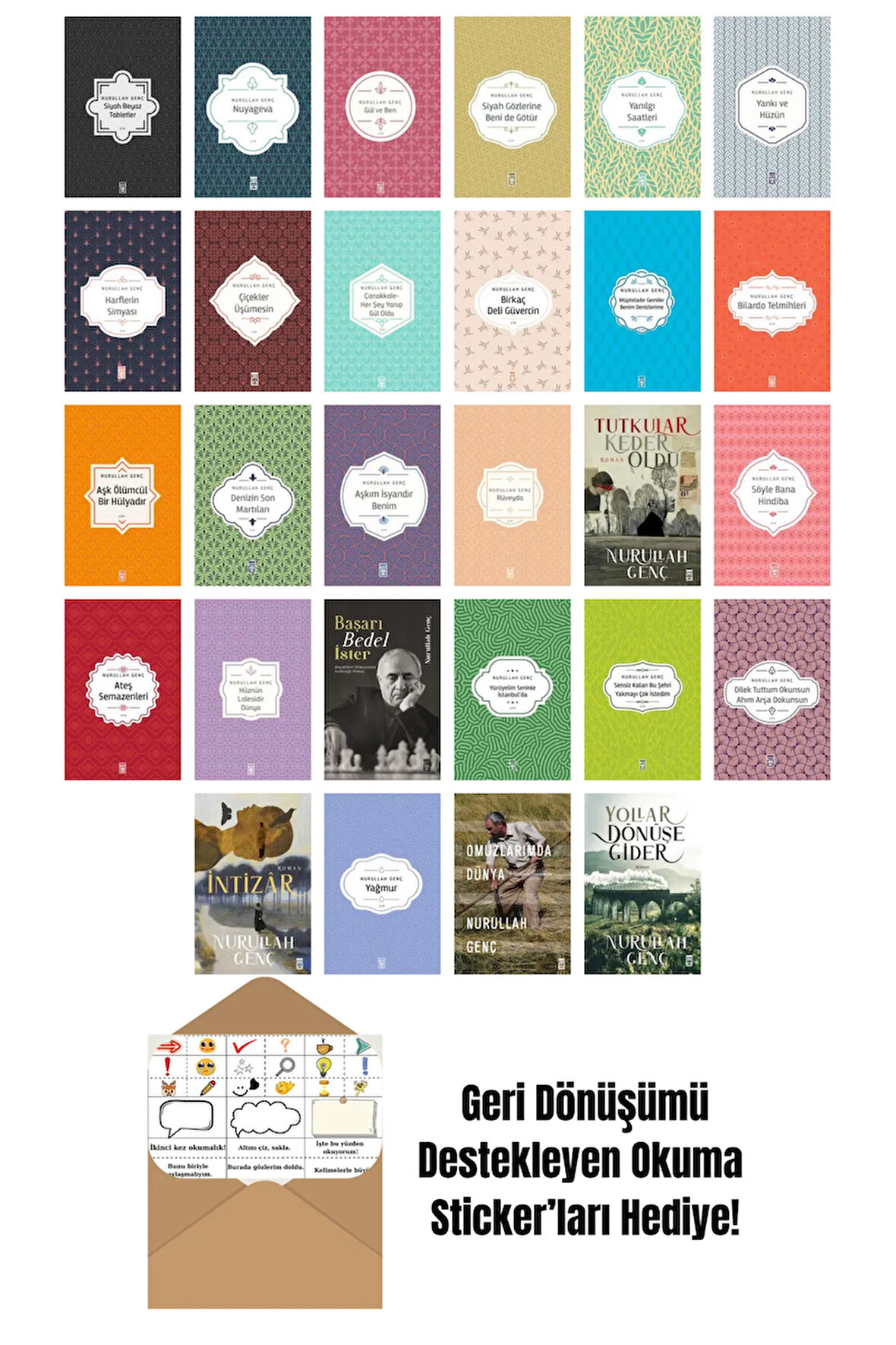Nurullah Genç 28 Kitap Seti + Okuma Sticker'ları