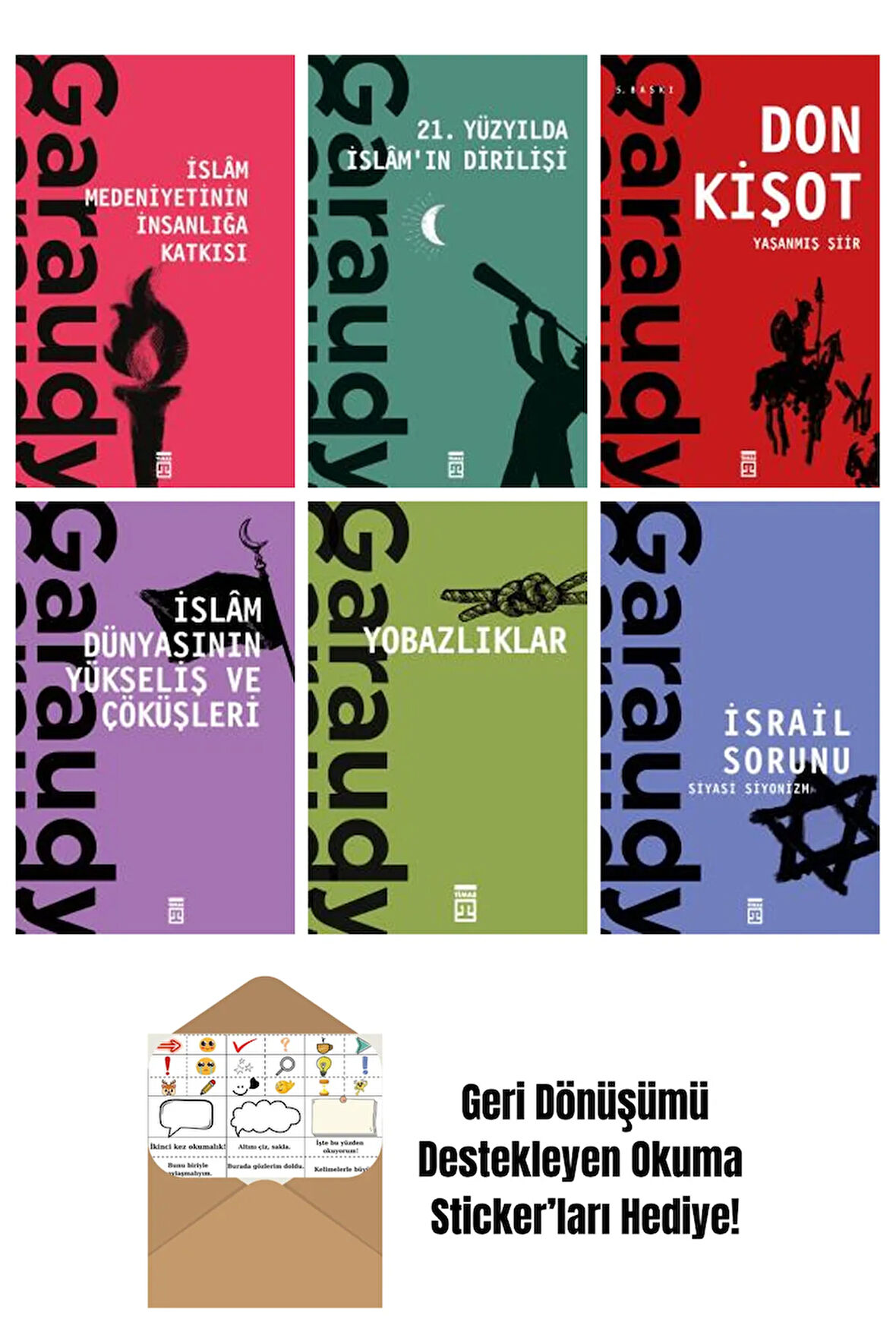 Roger Garaudy 6 Kitap Seti + Okuma Sticker'ları