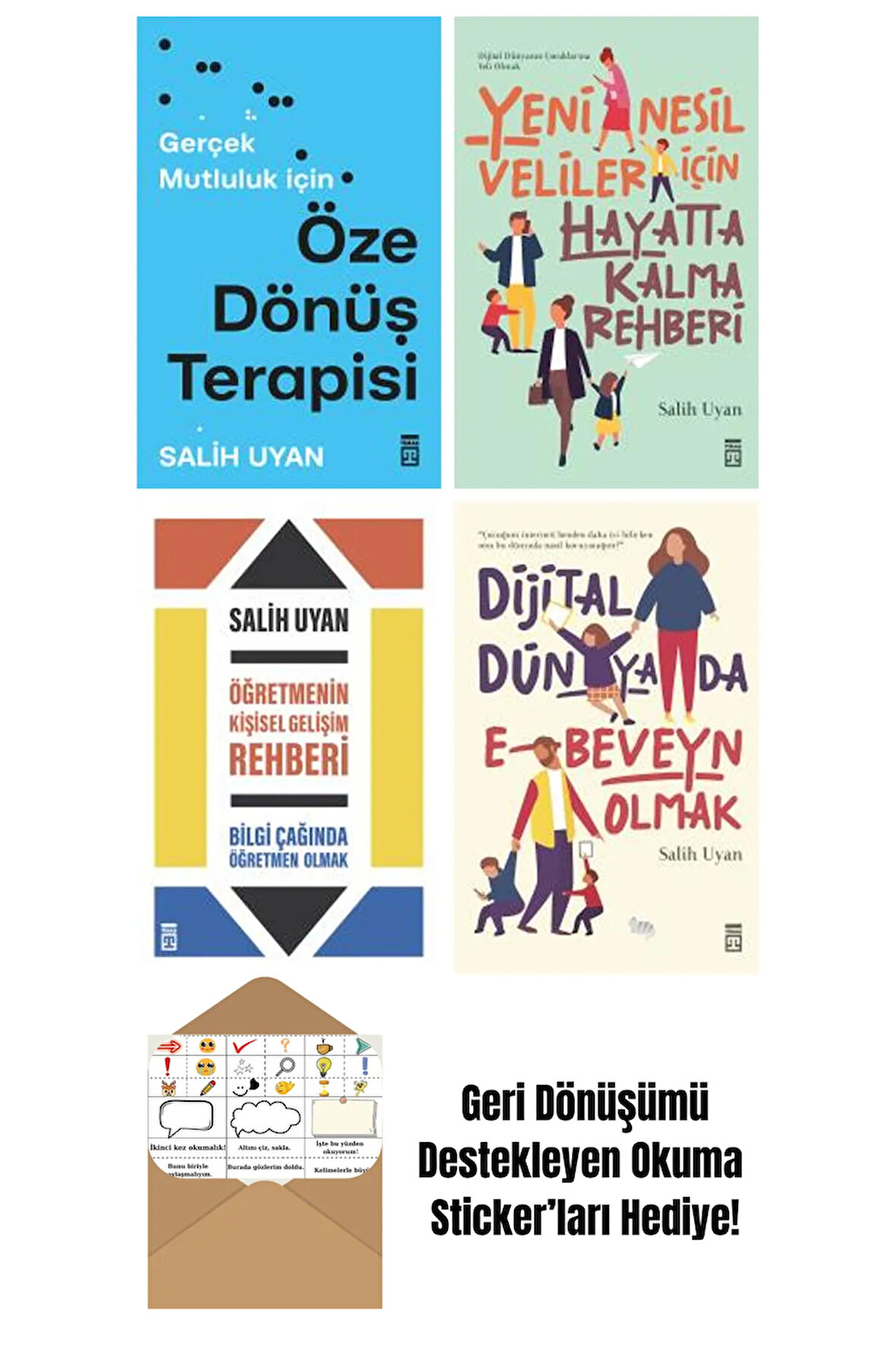 Salih Uyan 4 Kitap Seti + Okuma Sticker'ları
