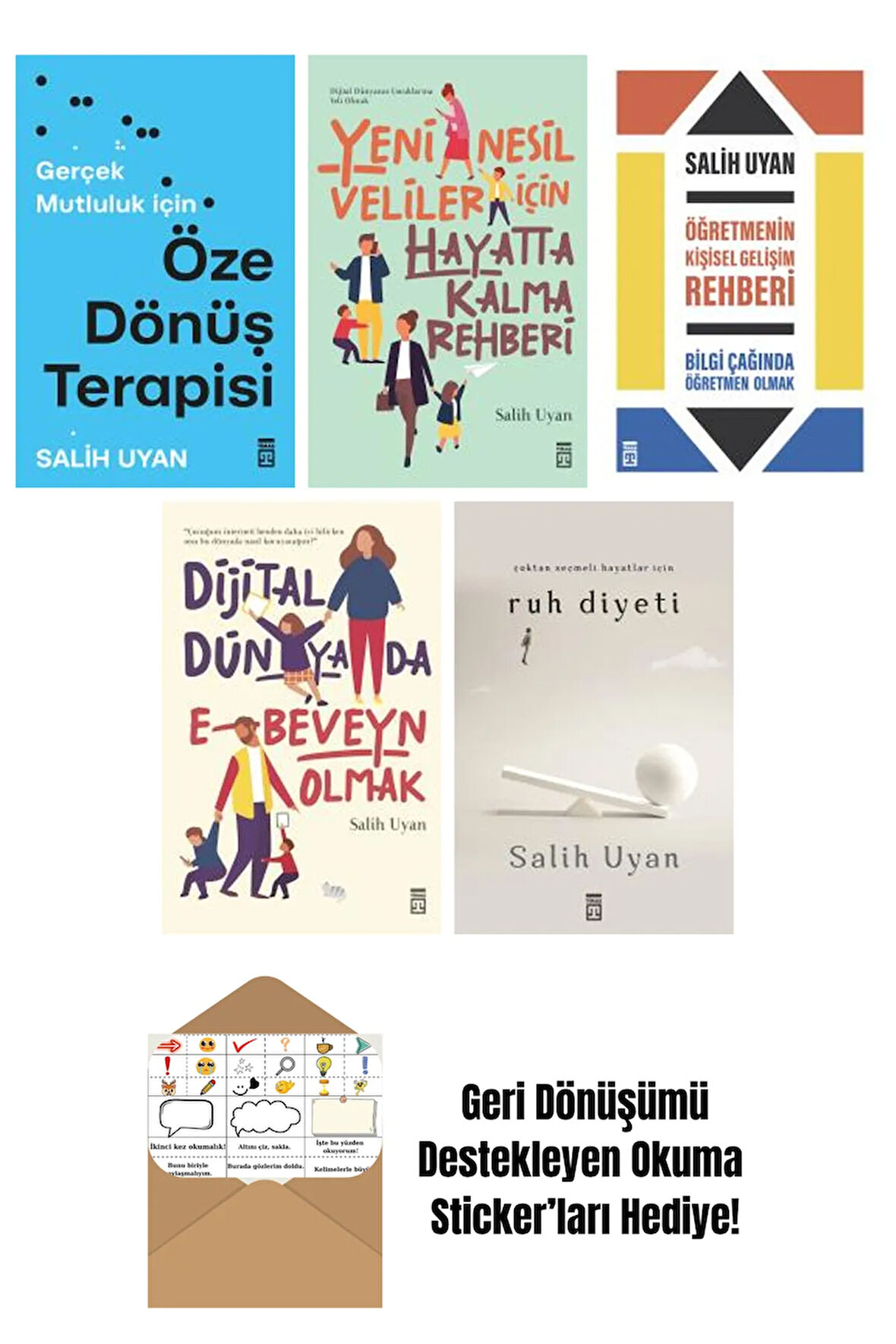 Salih Uyan 5 Kitap Seti + Okuma Sticker'ları