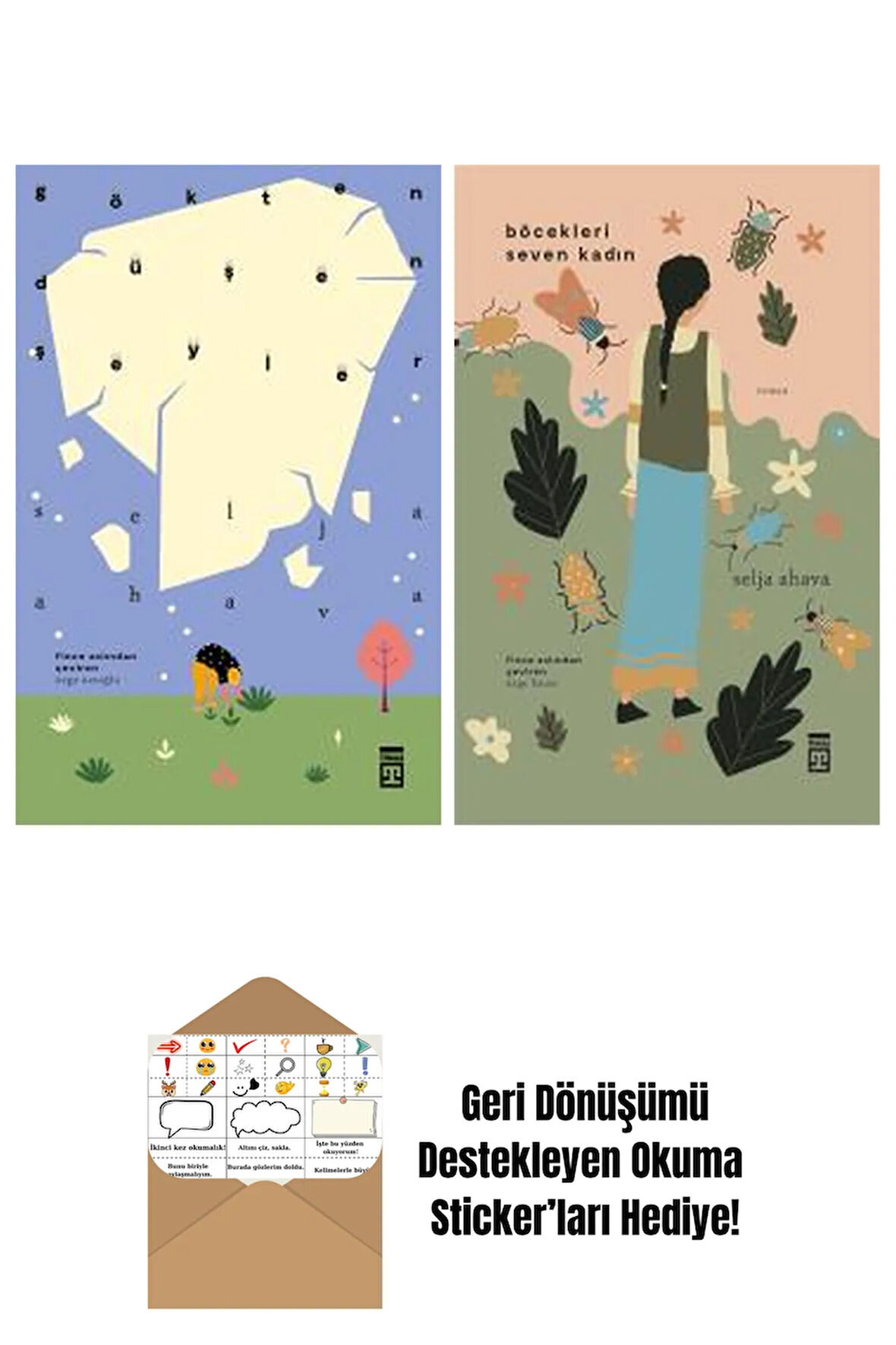 Selja Ahava 2 Kitap Seti + Okuma Sticker'ları
