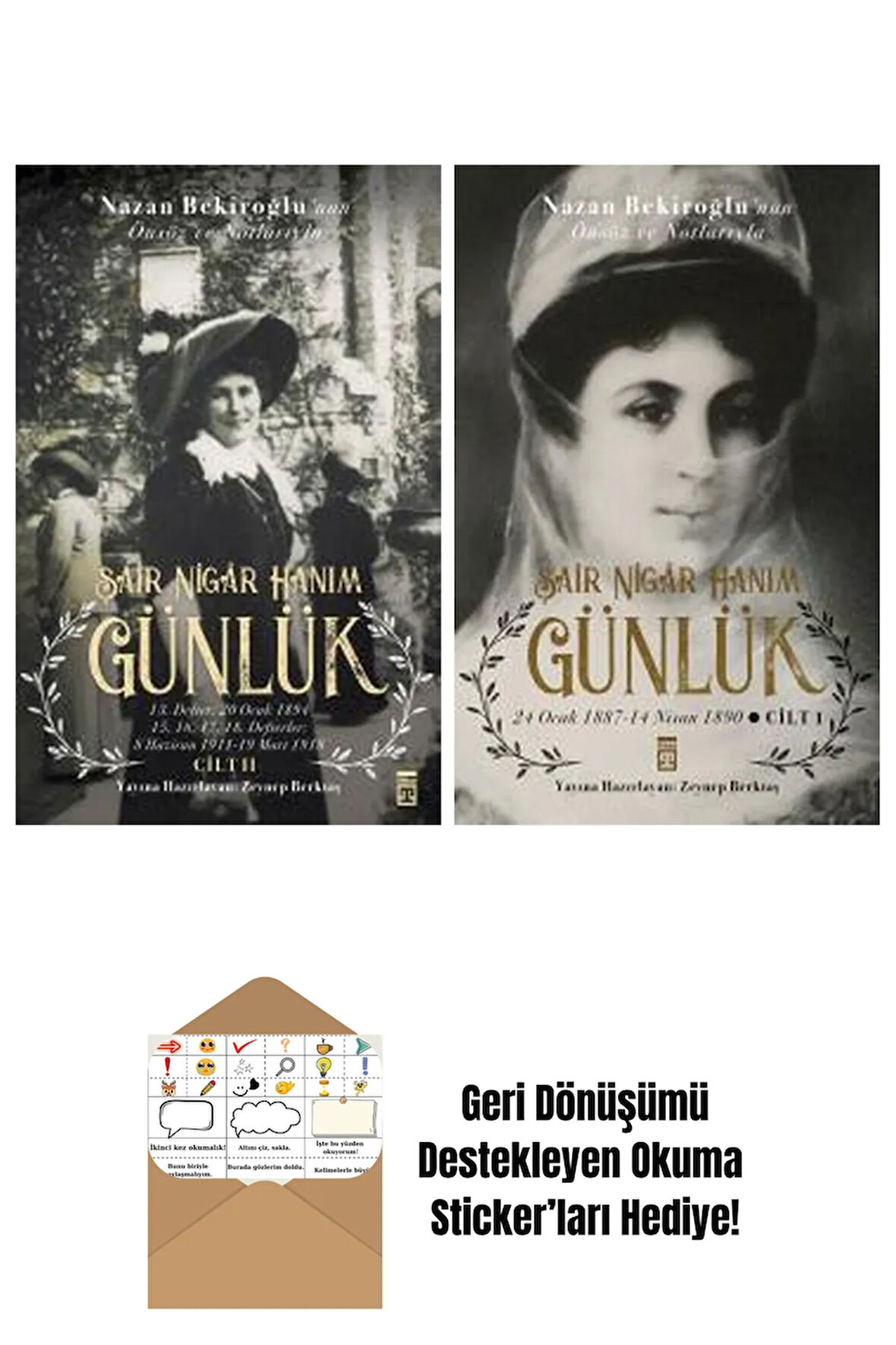 Şair Nigâr Hanım 2 Kitap Seti + Okuma Sticker'ları