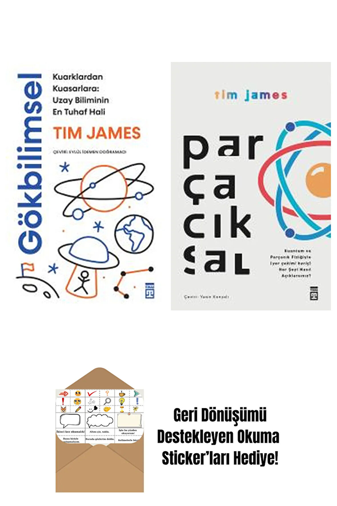 Tim James 2 Kitap Seti + Okuma Sticker'ları