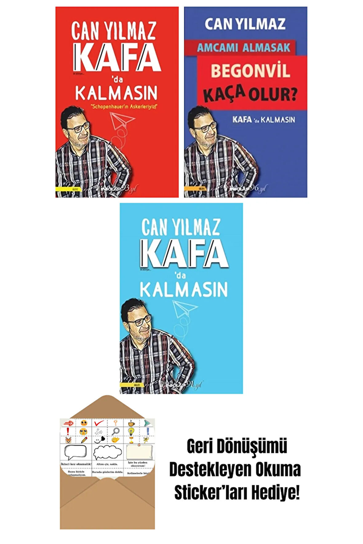 Can Yılmaz 3 Kitap Seti + Okuma Sticker'ları