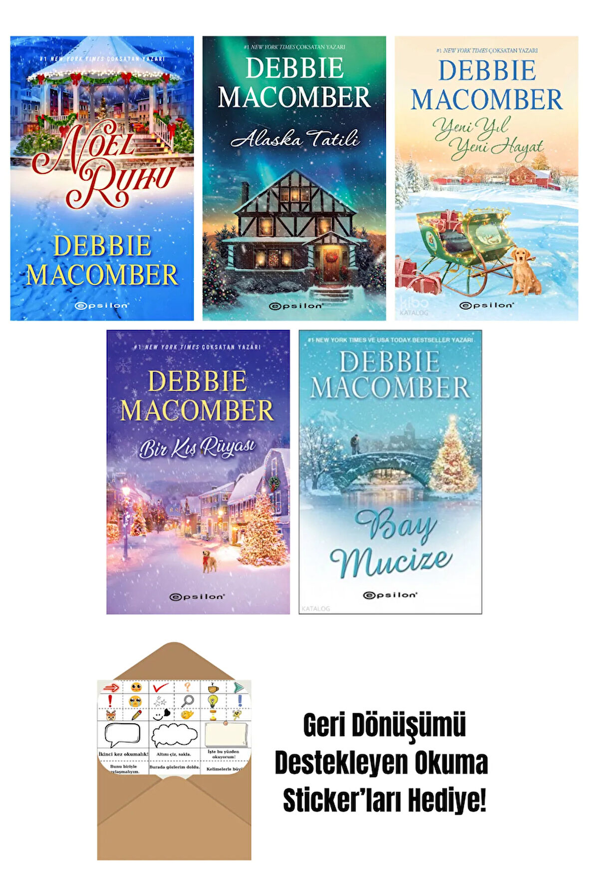 Debbie Macomber 5 Kitap Seti + Okuma Sticker'ları