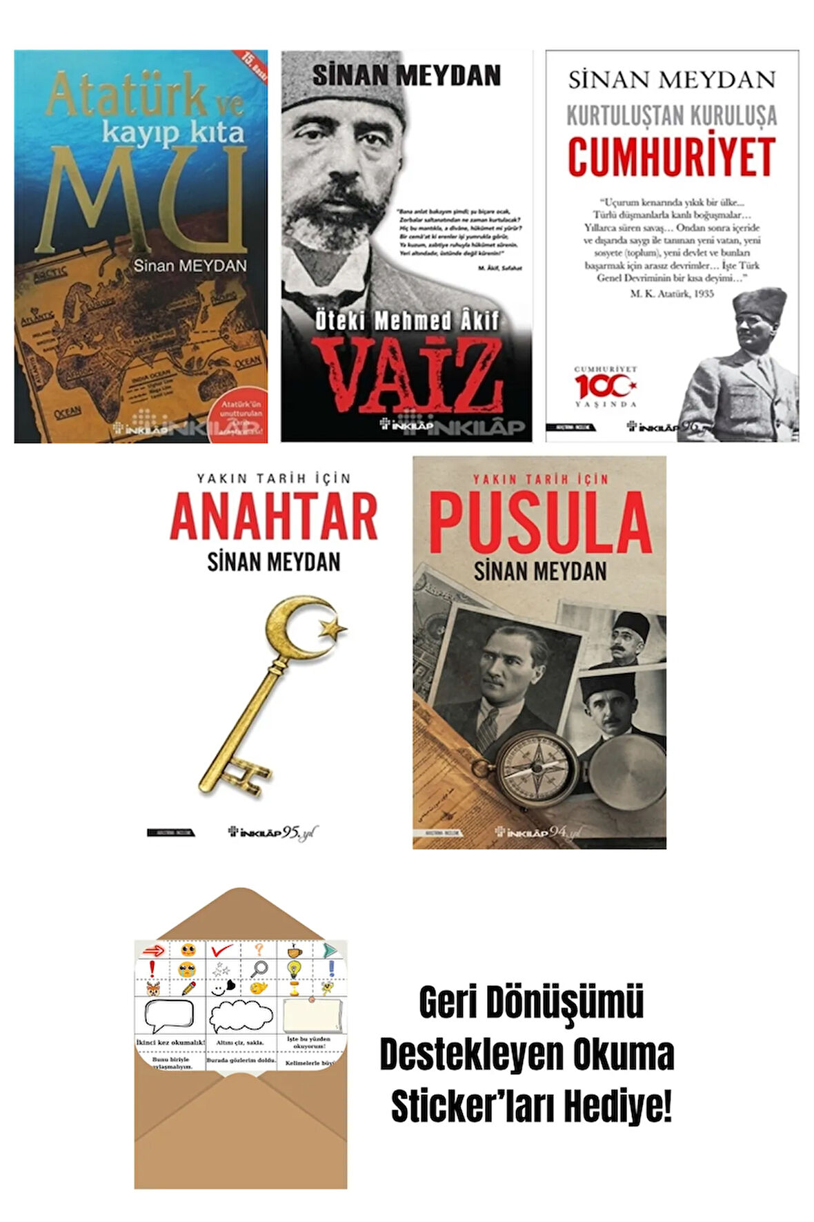Sinan Meydan 5 Kitap Seti + Okuma Sticker'ları