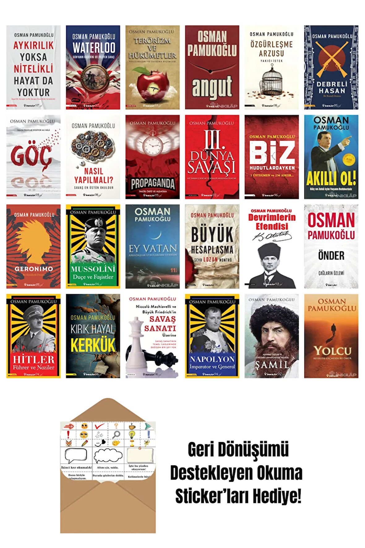 Osman Pamukoğlu 24 Kitap Seti + Okuma Sticker'ları