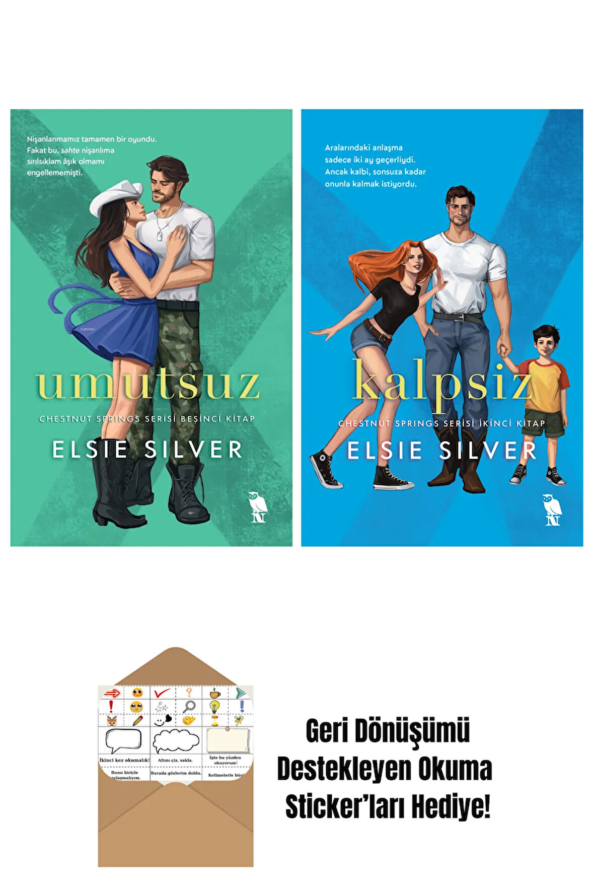 Elsie Silver 2 Kitap Seti + Okuma Sticker'ları