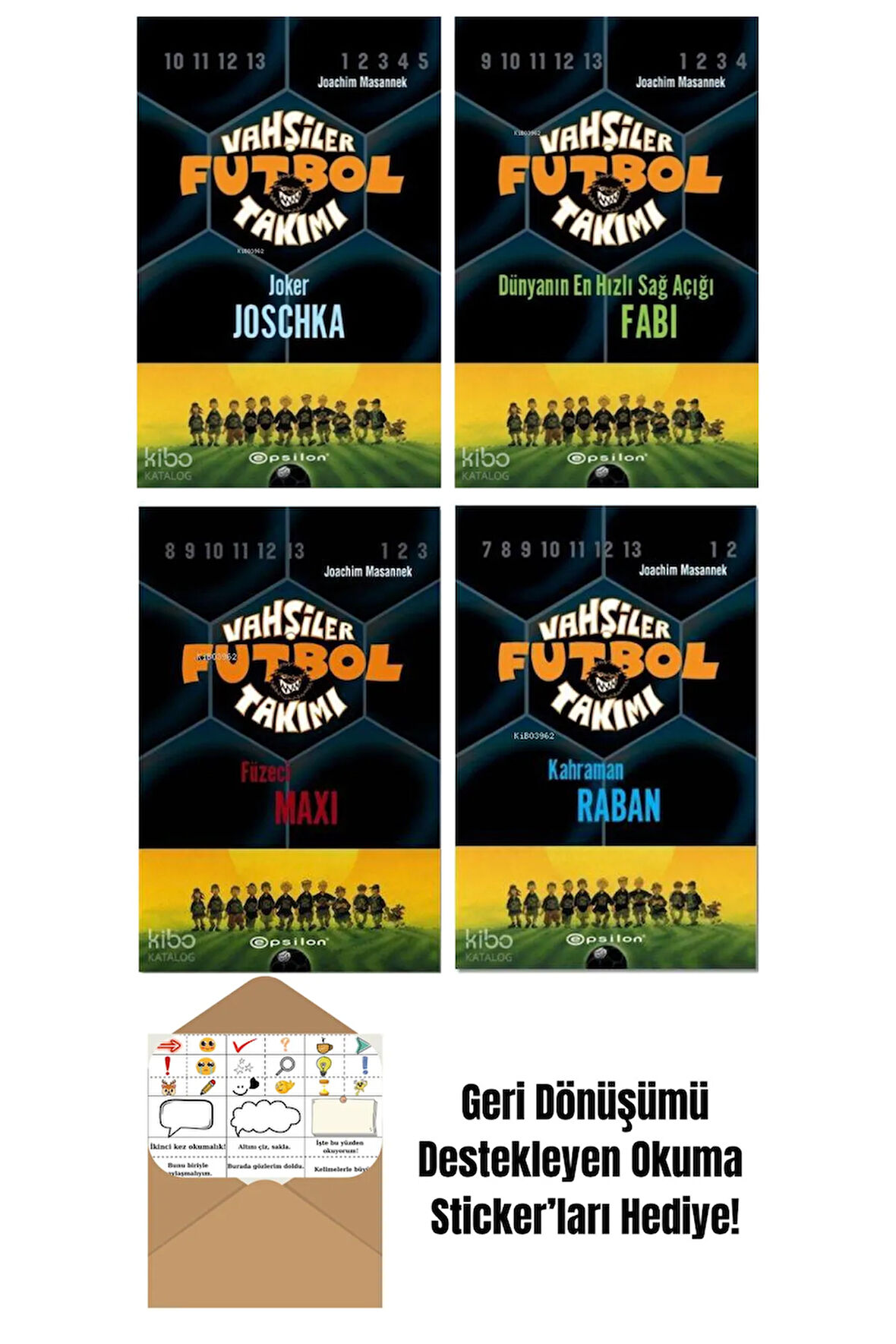 Joachim Masannek 4 Kitap Seti + Okuma Sticker'ları