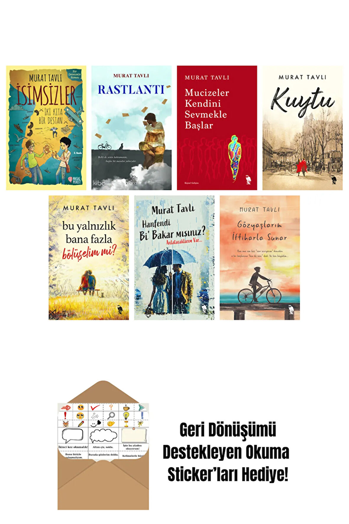 Murat Tavlı 7 Kitap Seti + Okuma Sticker'ları
