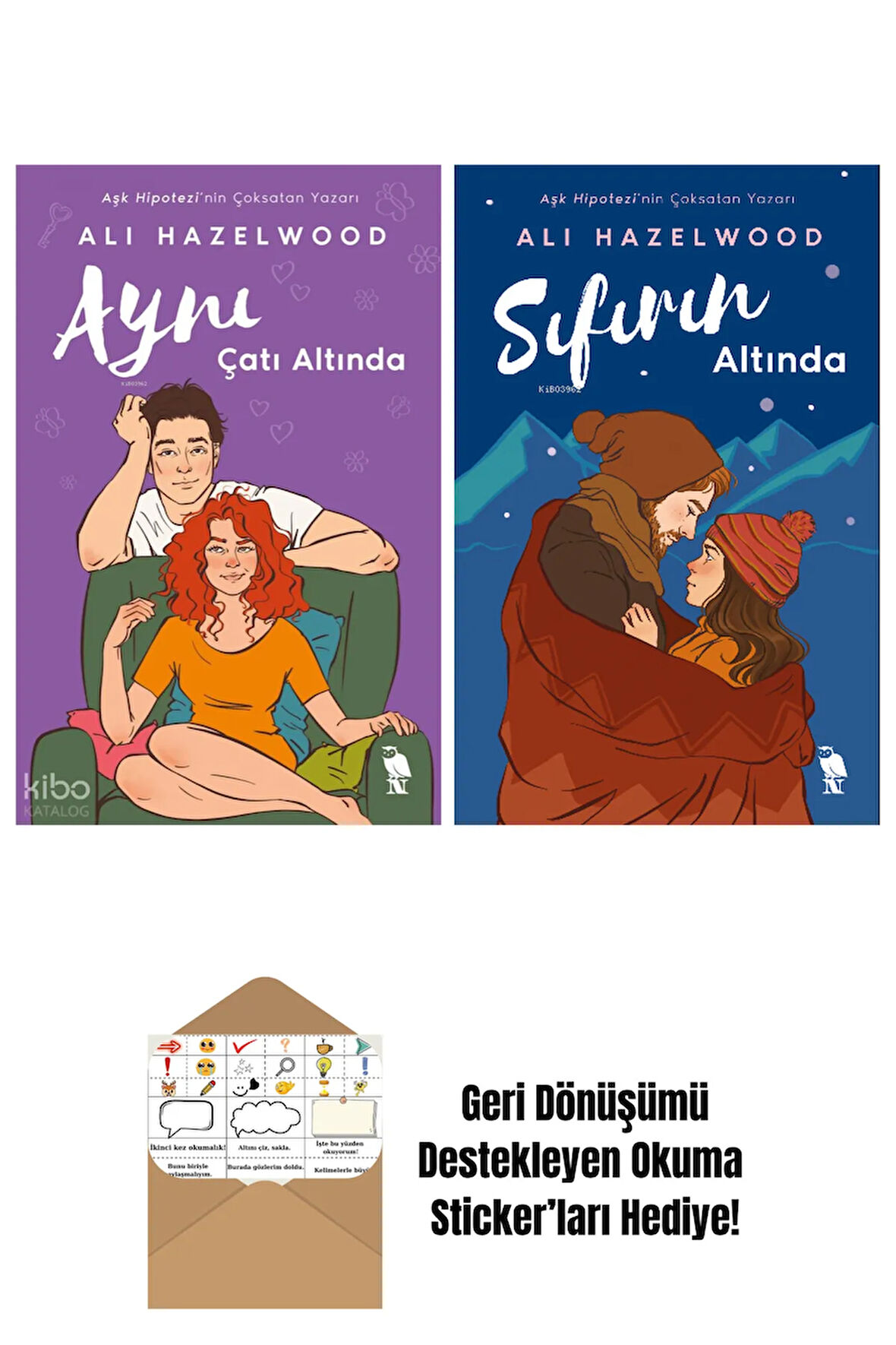 Ali Hazelwood 2 Kitap Seti + Okuma Sticker'ları