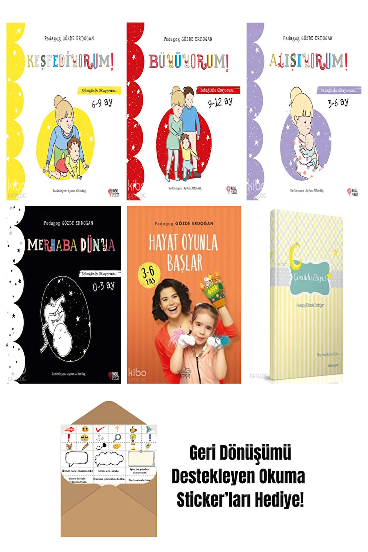 Gözde Erdoğan 6 Kitap Seti + Okuma Sticker'ları