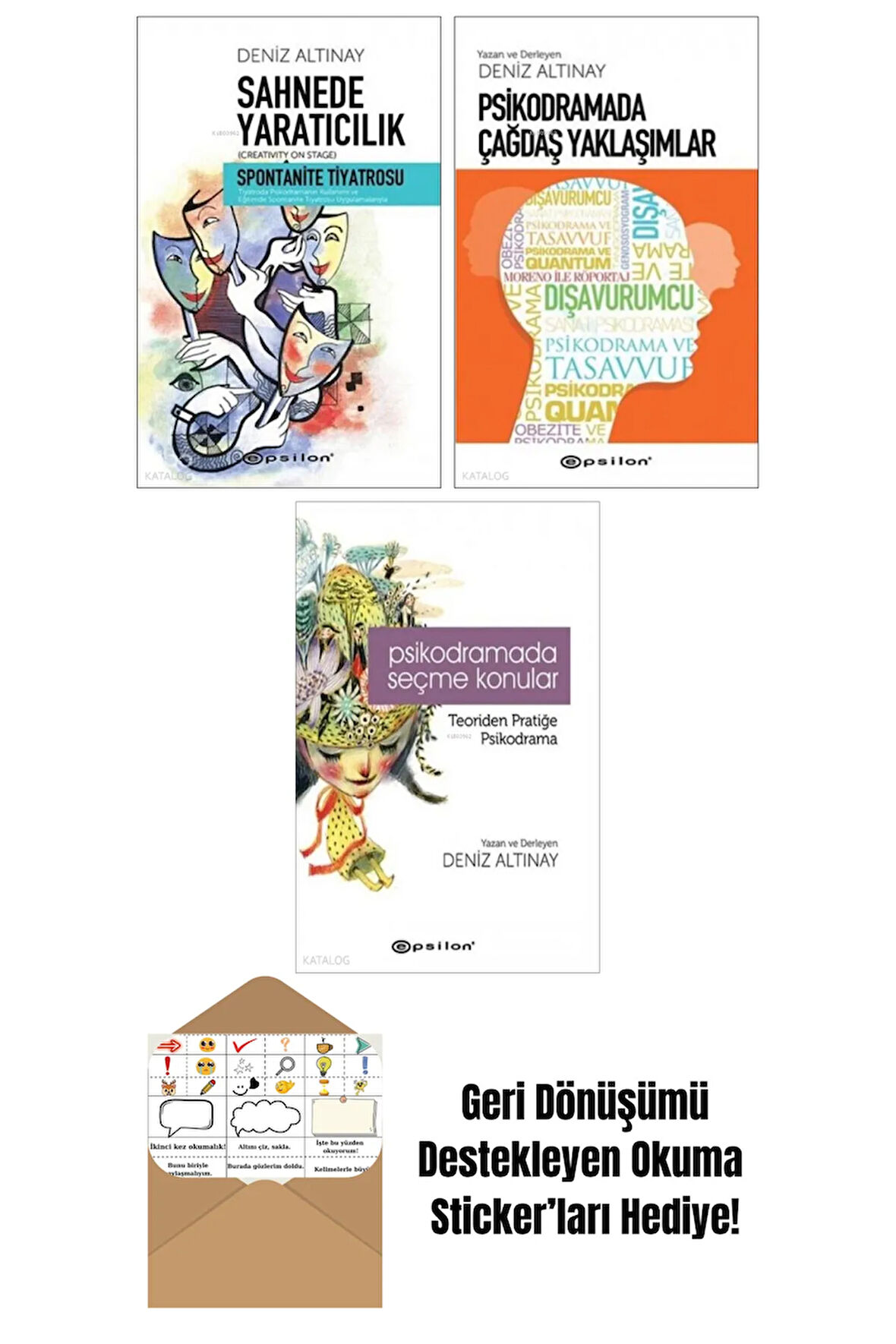 Deniz Altinay 3 Kitap Seti + Okuma Sticker'ları