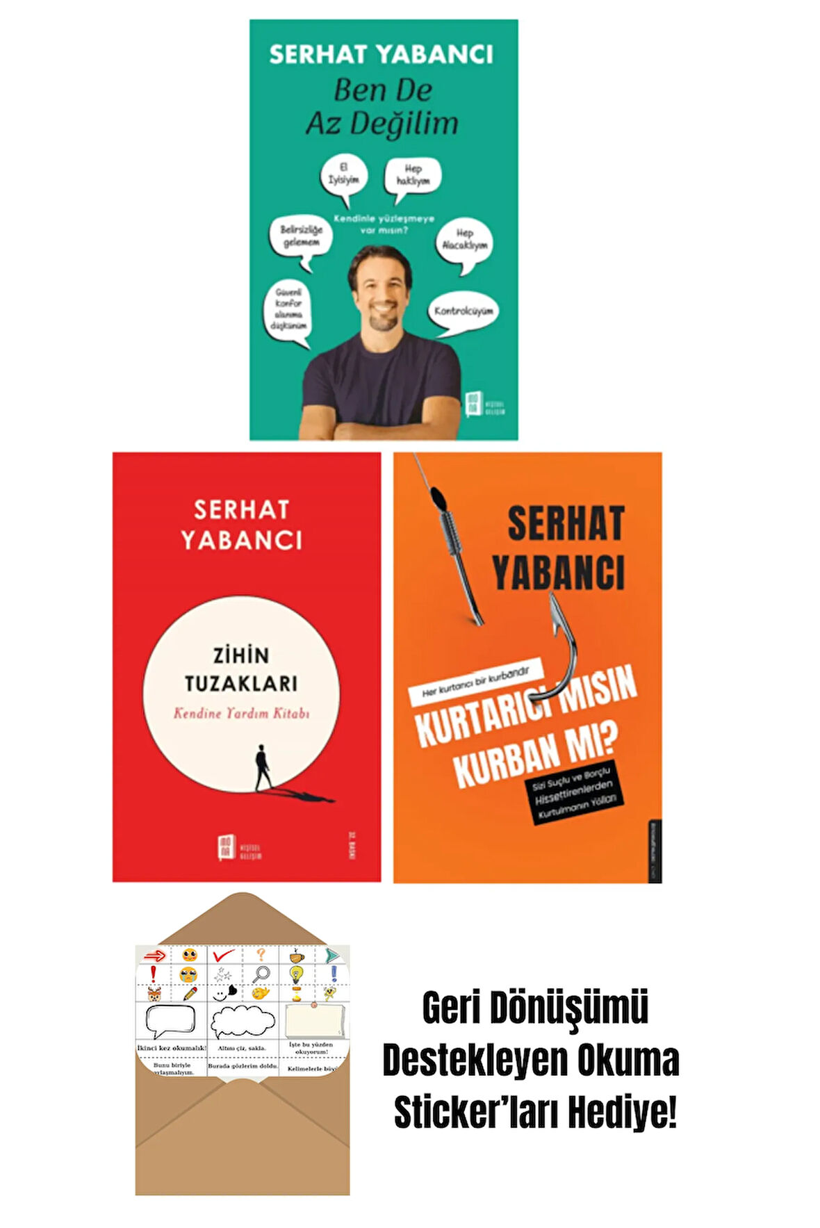 Ben De Az Değilim + Zihin Tuzakları + Kurtarıcı Mısın Kurban Mı? + Okuma Sticker'ları