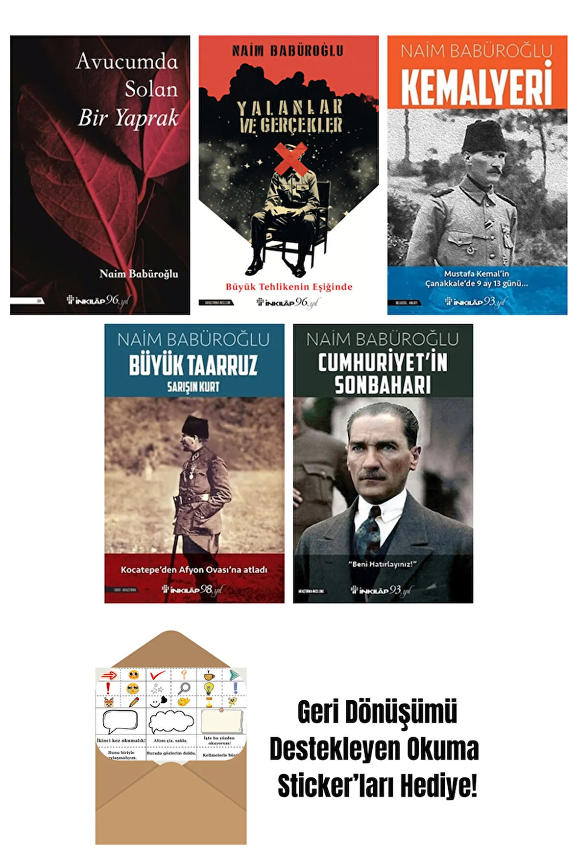 Naim Babüroğlu 5 Kitap Seti + Okuma Sticker'ları