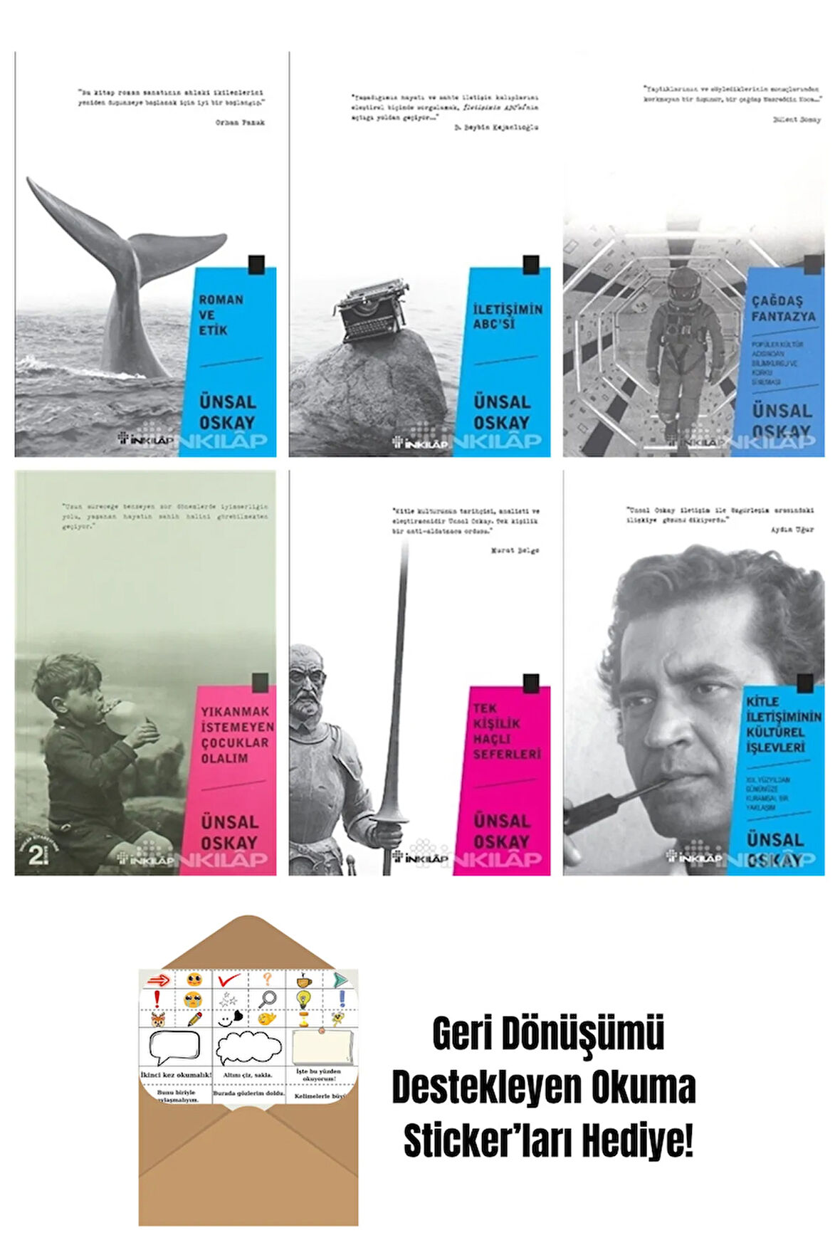Ünsal Oskay 6 Kitap Seti + Okuma Sticker'ları