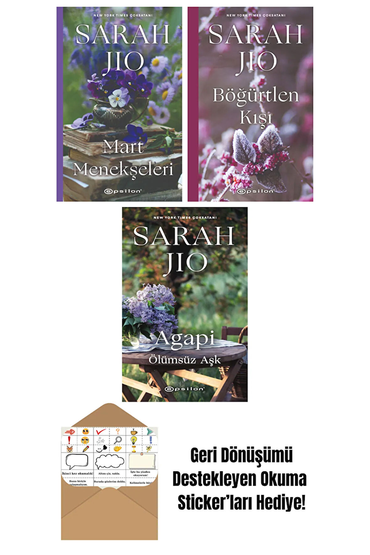 Sarah Jio 3 Kitap Seti + Okuma Sticker'ları