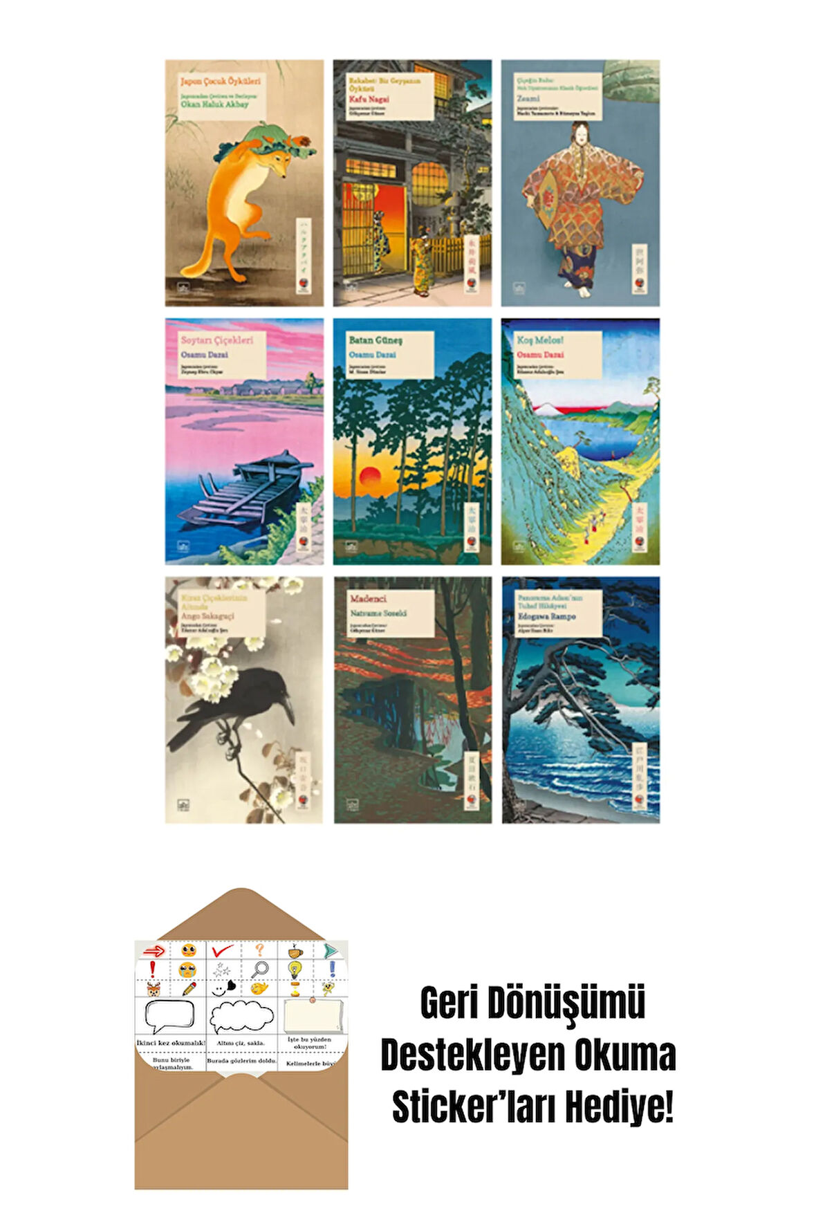 İthaki Japon Klasikleri 34 Kitap Takım + Okuma Sticker'ları
