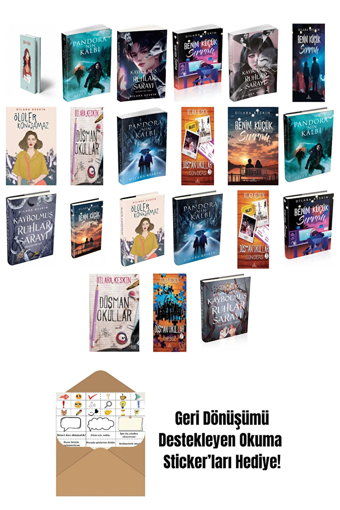 Dilara Keskin 21 Kitap Seti + Okuma Sticker'ları
