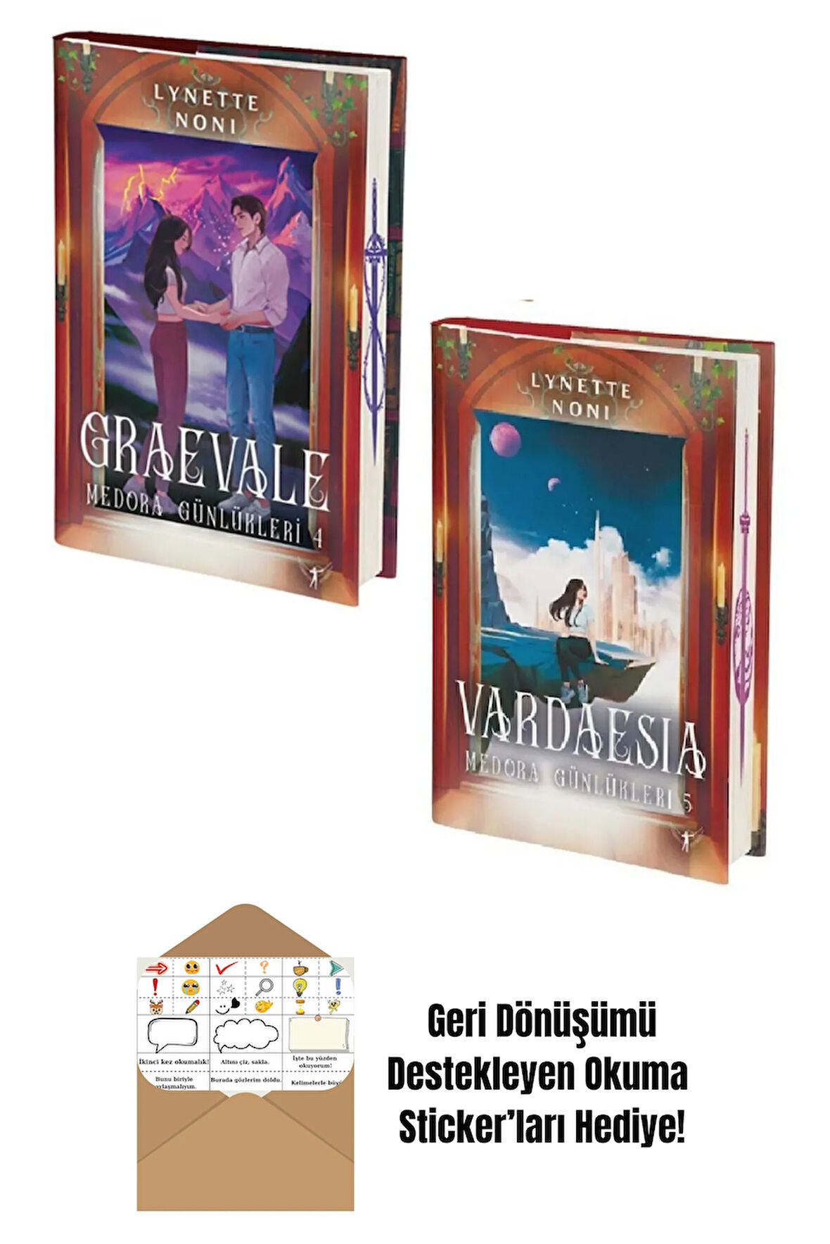 Medora Günlükleri 4. ve 5. Kitaplar 2'li Set + Okuma Sticker'ları