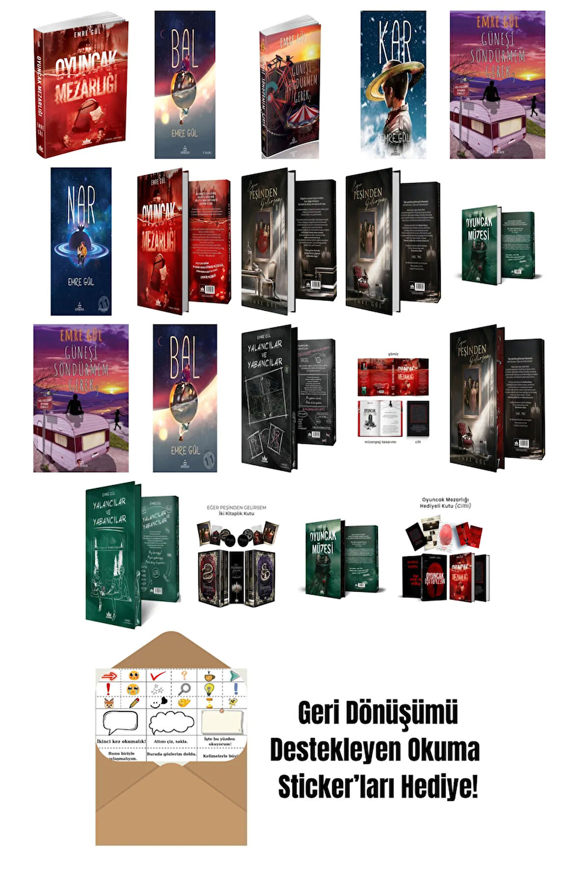 Emre Gül 19 Kitap Seti + Okuma Sticker'ları