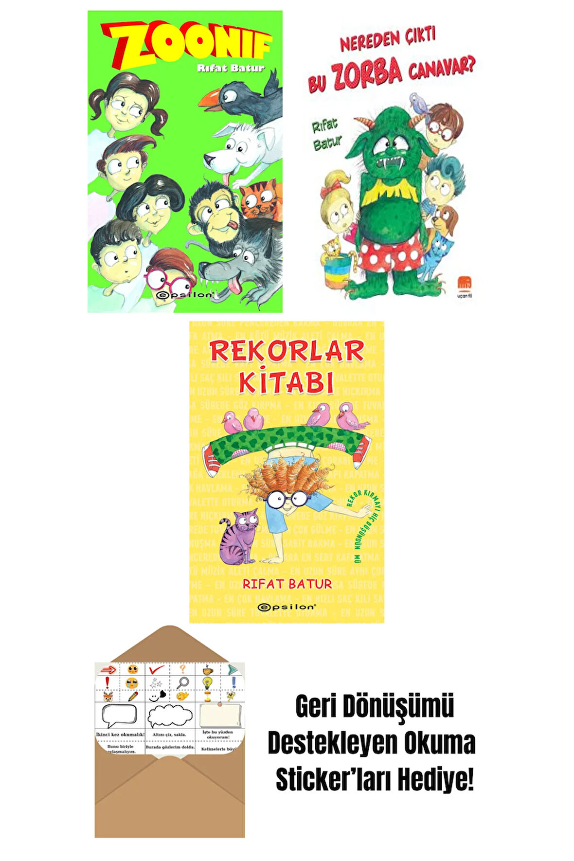 Rıfat Batur 4 Kitap Seti + Okuma Sticker'ları