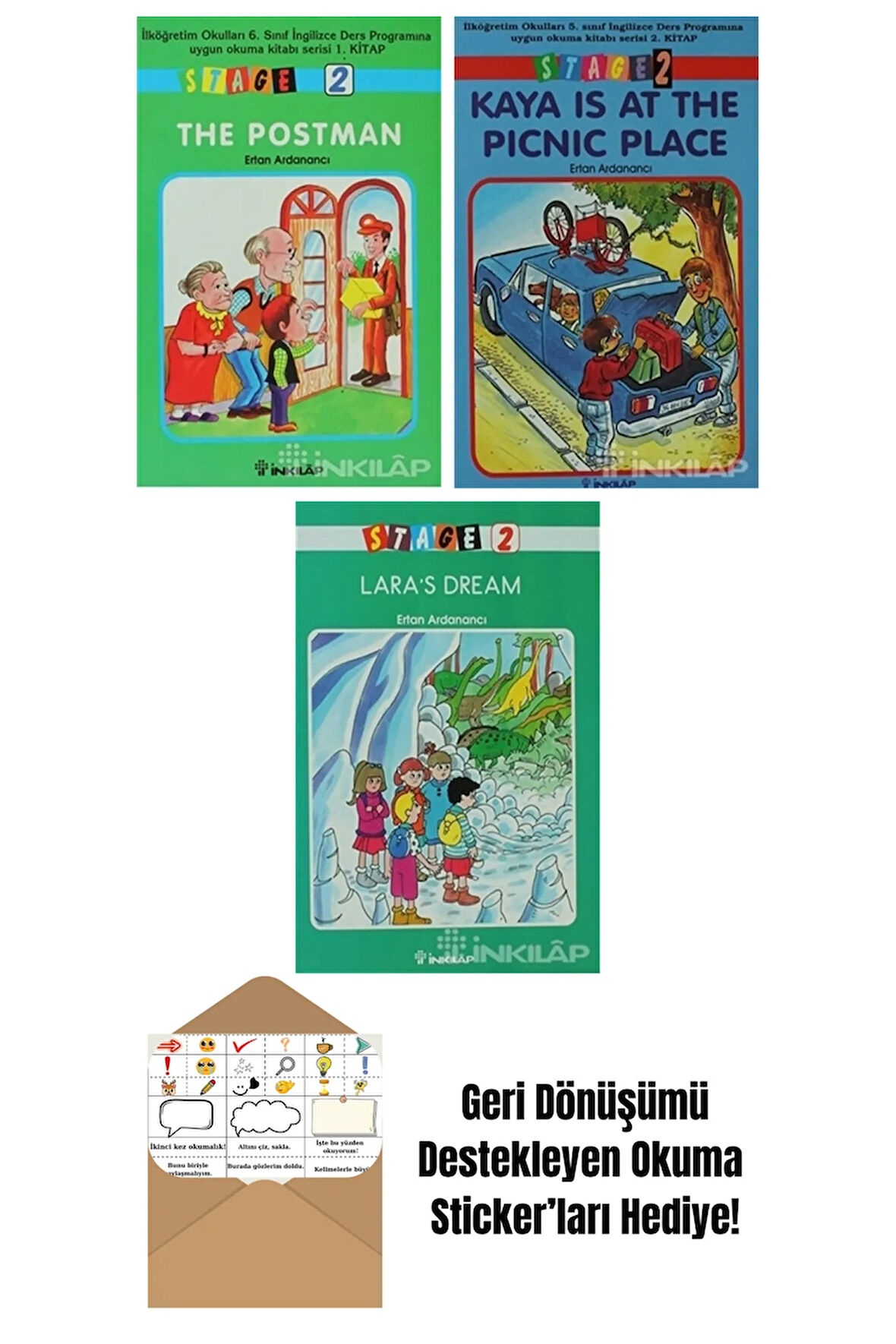 Ertan Ardanancı 3 Kitap Seti + Okuma Sticker'ları