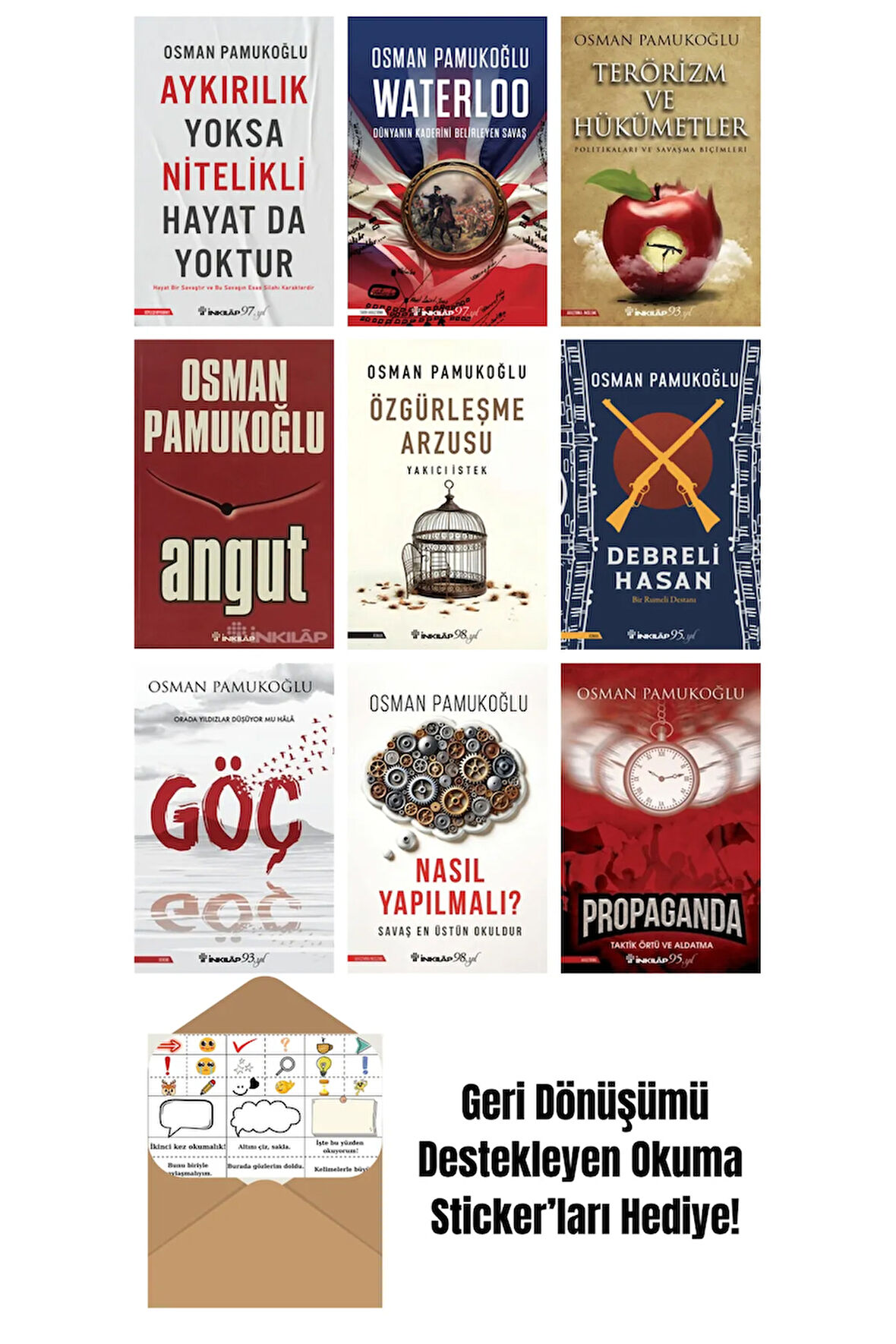 Osman Pamukoğlu 9 Kitap Seti + Okuma Sticker'ları